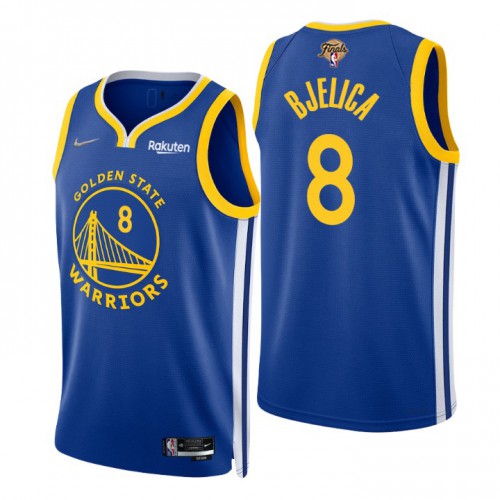 High-Quality GSW #8 Nemanja Bjelica 2022 Finals NBA Icon Jersey Gold