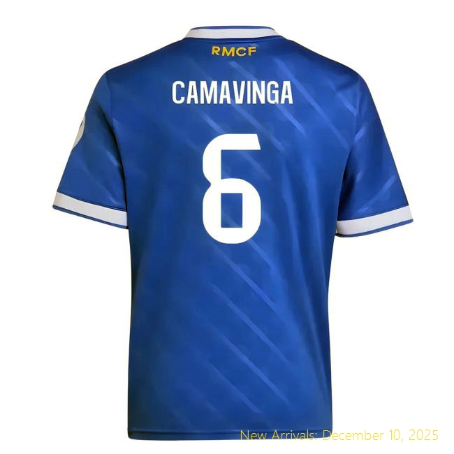 2025-2026 Real Madrid Third Shirt - Genuine Jersey (Camavinga 6) -...