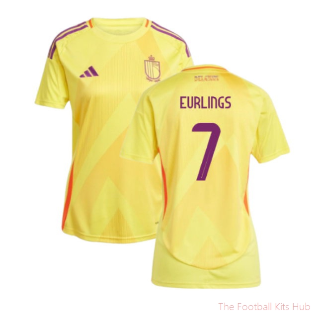 [LK] 2025/26 Belgium Womens Team Away Shirt (Ladies) (Eurlings 7)