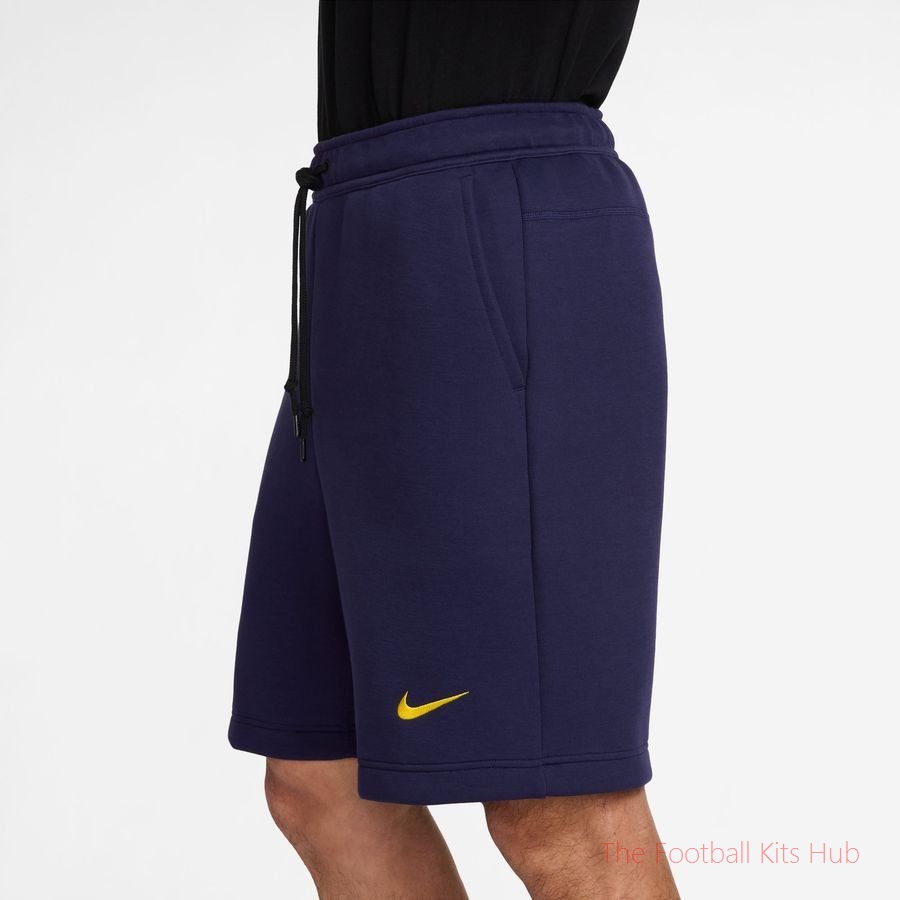 Barcelona Sweat Shorts NSW Tech Fleece - Imperial Purple/Midwest Gold
