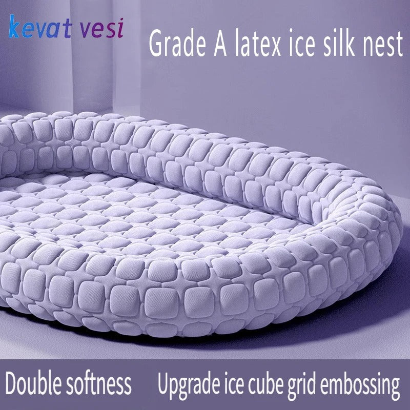 FrostiPad French Bulldog Summer Bed – Non-slip Ice Silk Orthopedic Mat