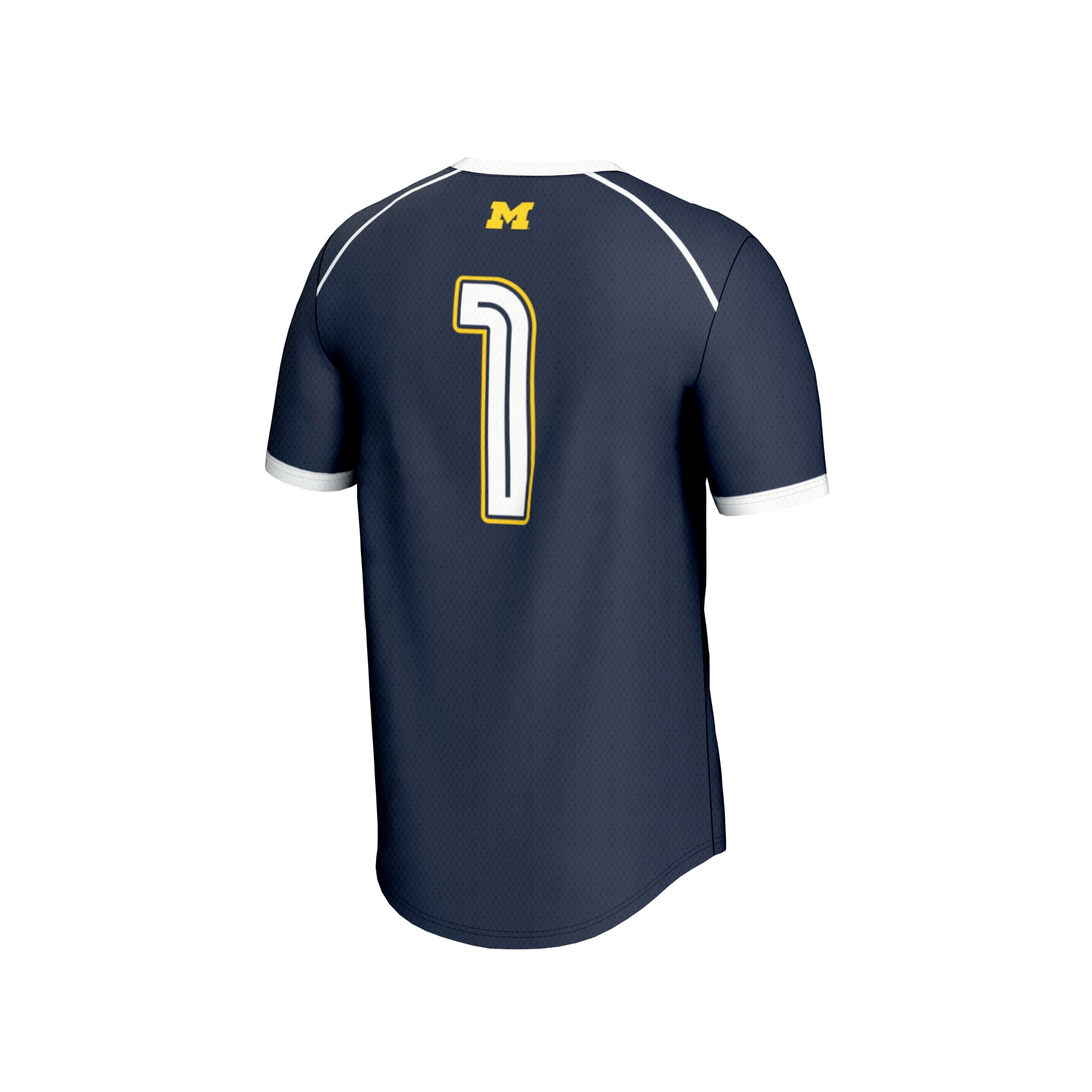 #1 Michigan Wolverines GameDay Greats Unisex Lightweight Women's Lacrosse Fashion Jersey - Navy