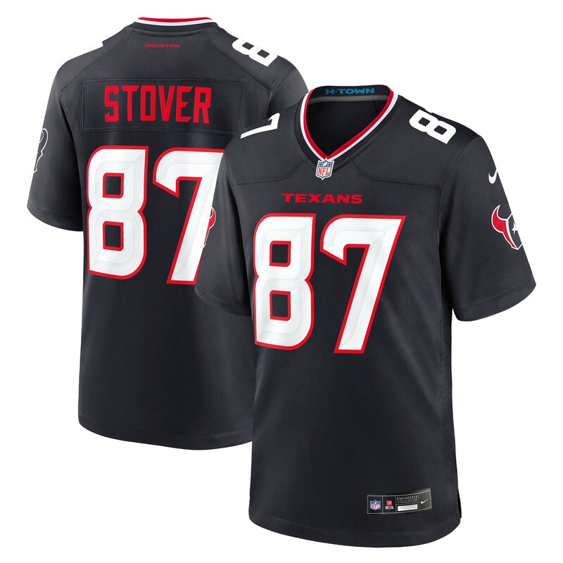None Cade Stover HOU Texans Retro Authentic Jersey Game Day Wear