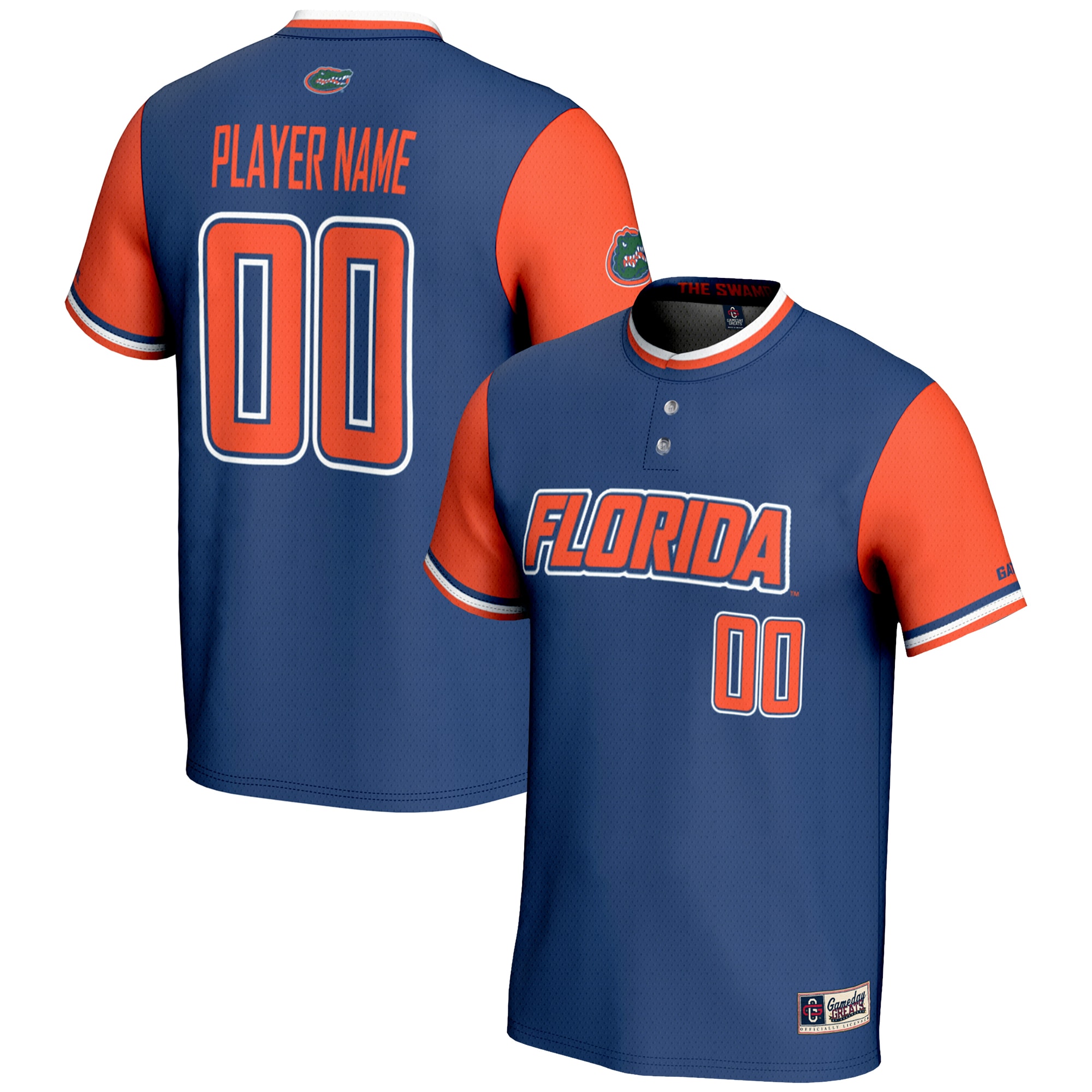 [NJP] Youth Florida Gators GameDay Greats NIL Pick-A-Player Lightweight Softball Jersey - Royal