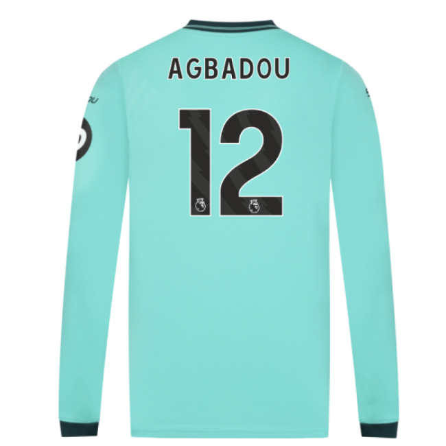 2025-2026 Wolves Long Sleeve Away Shirt (Agbadou 12) | Fan Favorite