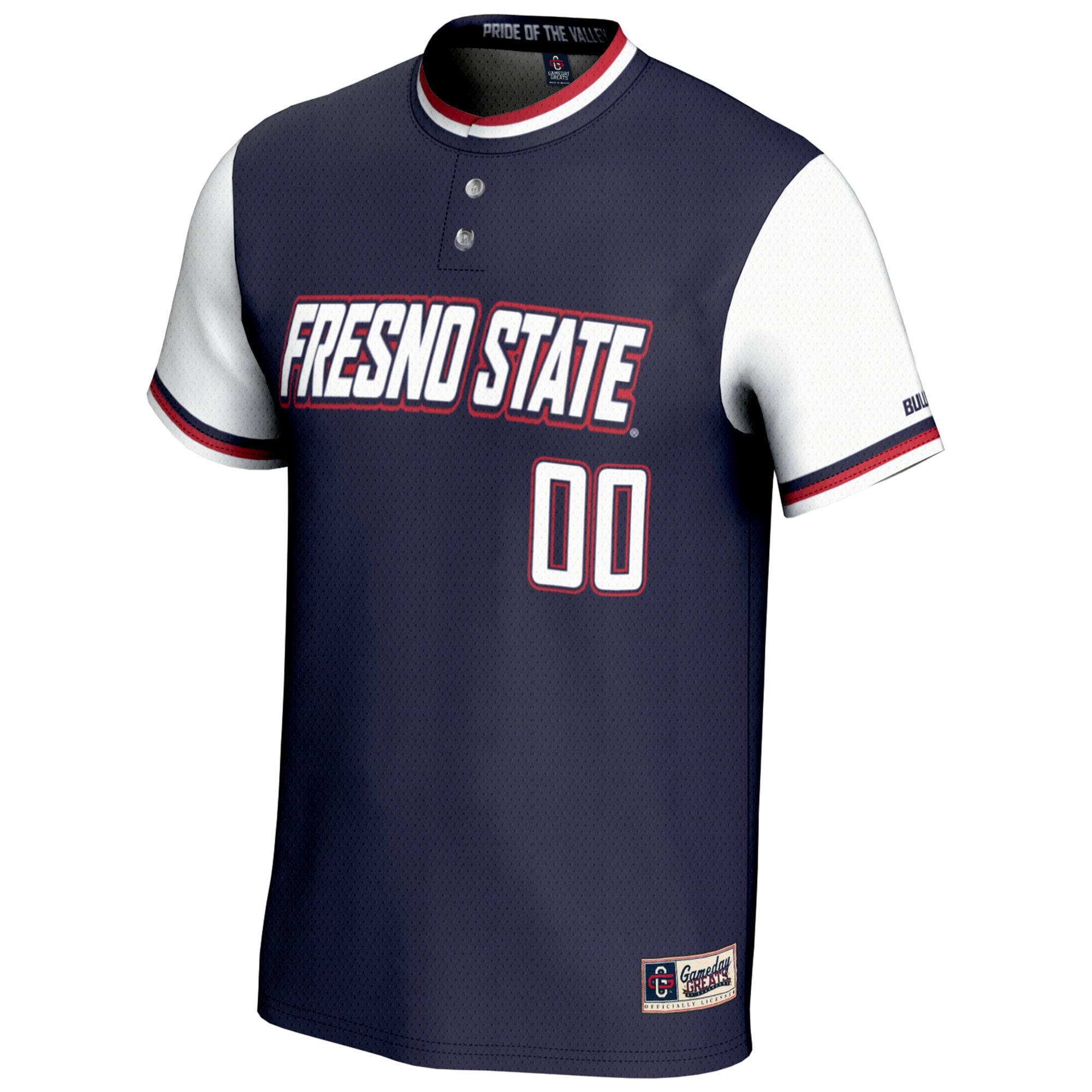 [NJP] Fresno State Bulldogs GameDay Greats Youth NIL Pick-A-Player Lightweight Softball Jersey - Navy