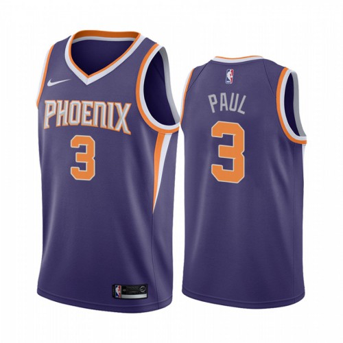 Elite Suns NBA Swingman Jersey #3 Chris Paul 2024 Icon - Purple