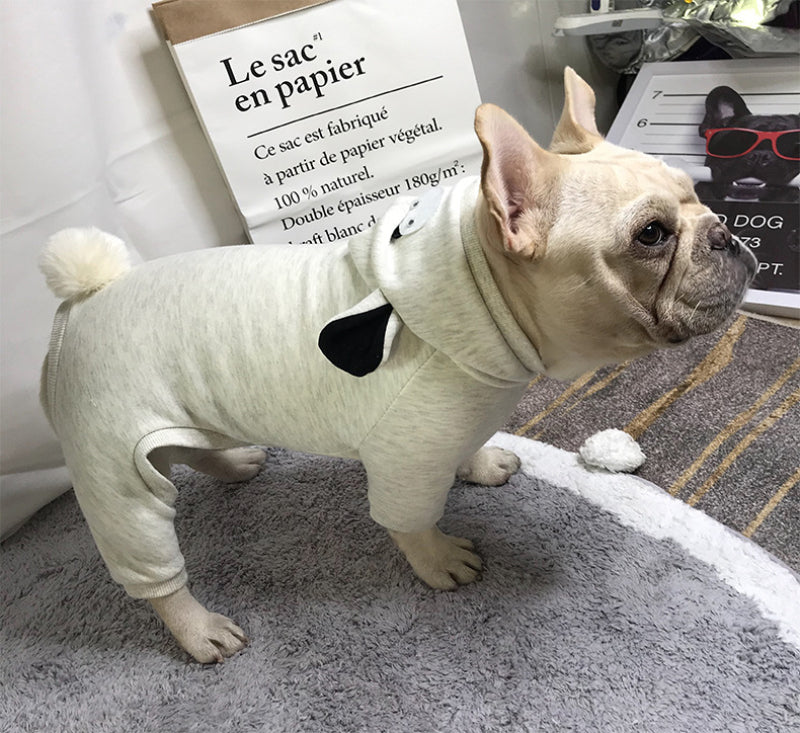 SnugFur French Bulldog Winter Cloth Jumpsuit Pajamas
