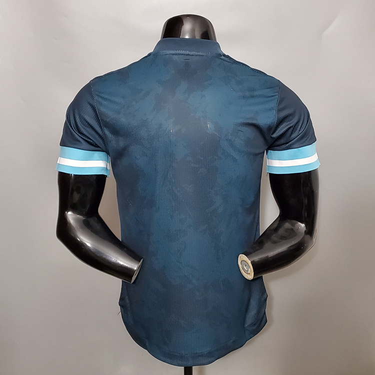Breathable COPA AMERICA 2021 ARGENTINA SOCCER JERSEY 20-21 DARK BLUE