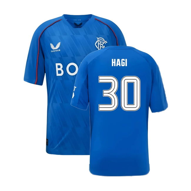 Authentic Rangers Fc Home Uniform Hagi 3 #0 2025-2026 Season (v4)