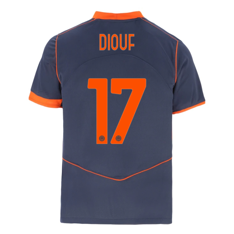 Licensed Durable Inter Milan 17 DIOUF Third Soccer Shirt 202526