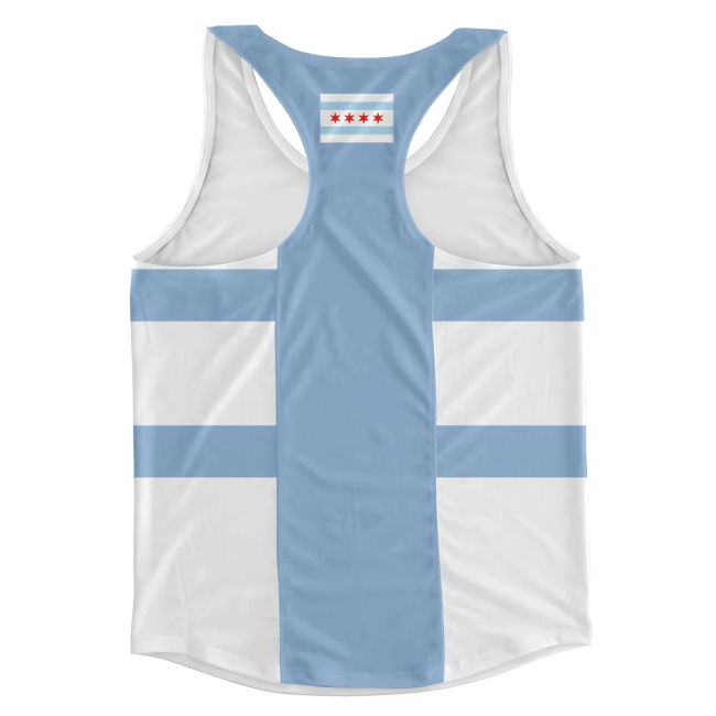 Performance-Driven Exclusive-Design Chicago Flag Running Vest