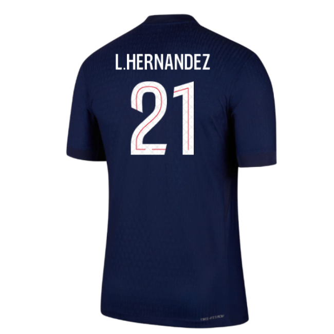 Top-Quality 2025-2026 Psg Home Dri-Fit Adv Authentic Shirt (L.Hernandez
