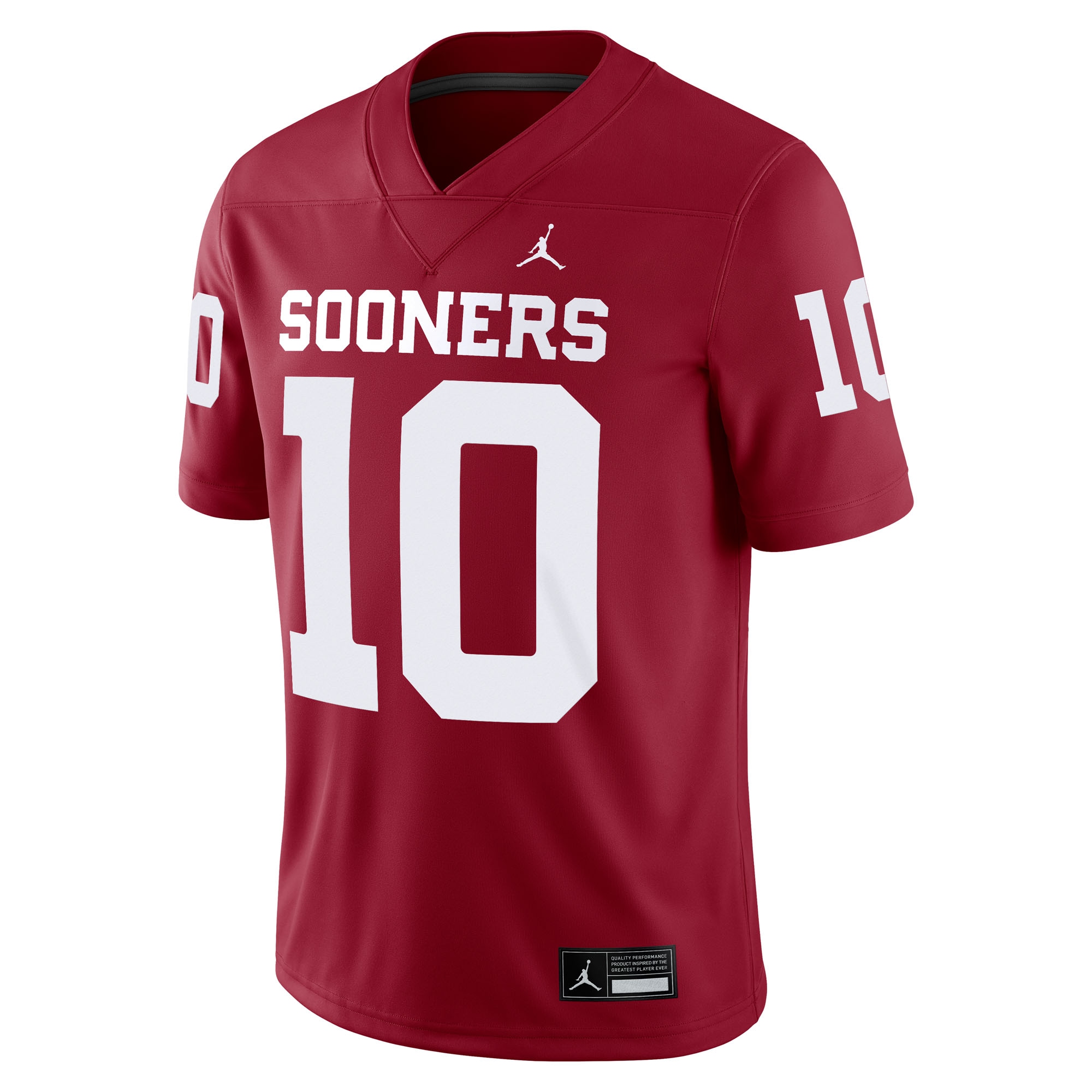 [NJP] John Mateer Oklahoma Sooners Home NIL Football Game Jersey - Crimson