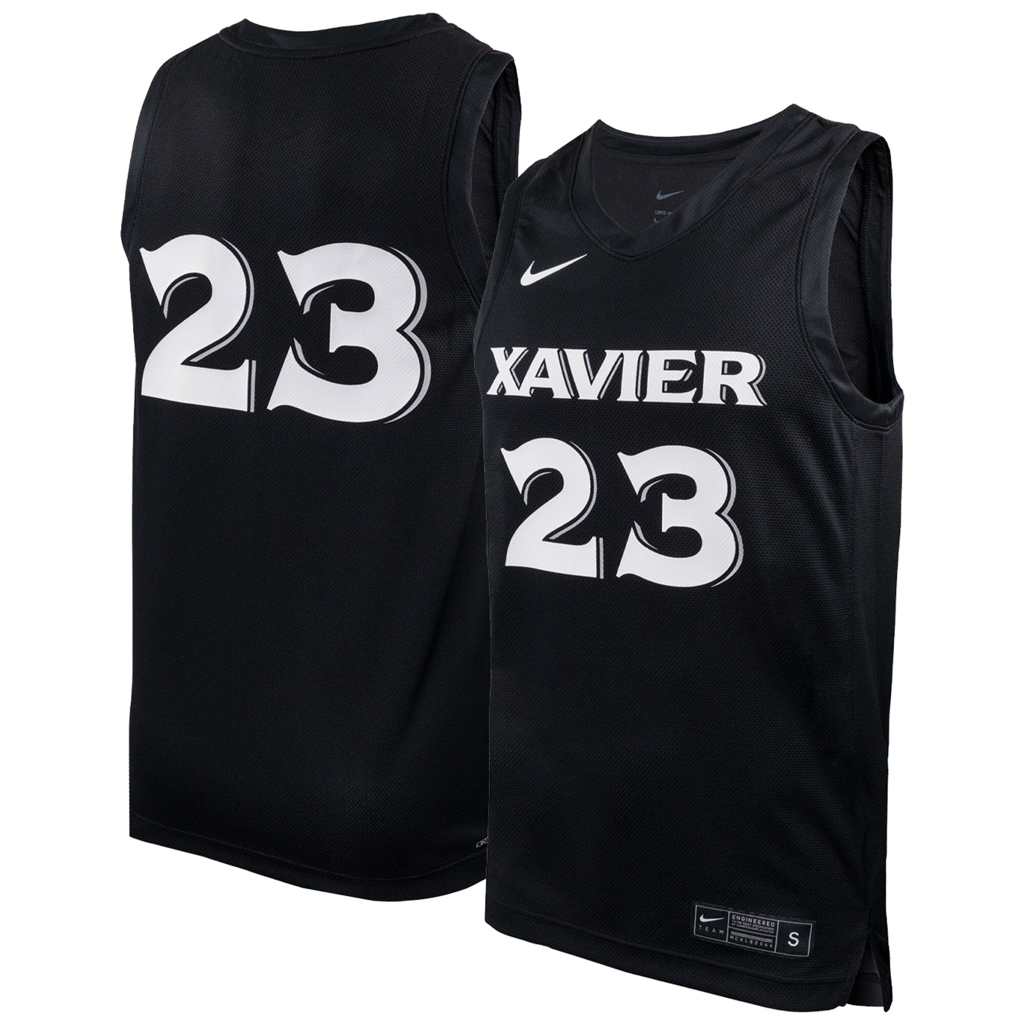 [NJP] Xavier Musketeers Replica Basketball Jersey - Black