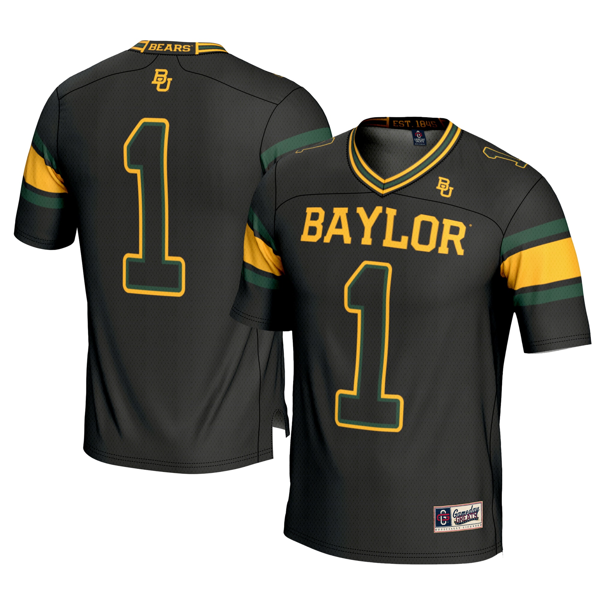 #1 Baylor Bears GameDay Greats 26/27 Football Jersey - Black