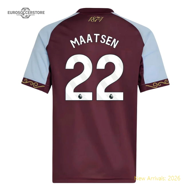 Shirt Kids Maatsen Classic 22 2025-2026 Aston Villa First