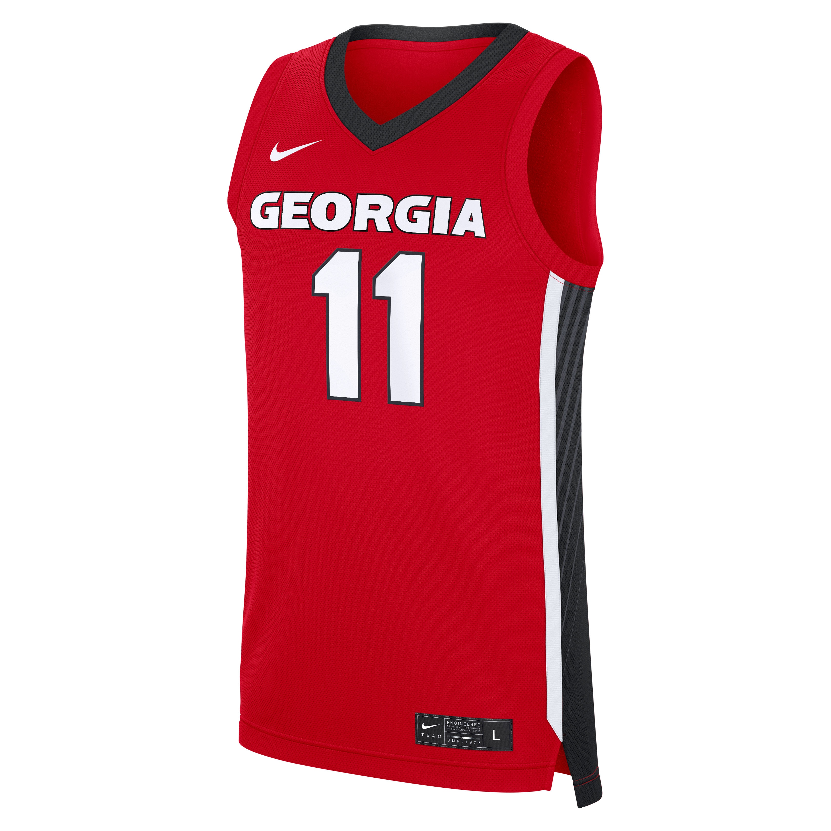 [NJP] Dylan James Georgia Bulldogs NIL Men's Basketball Replica Jersey - Red