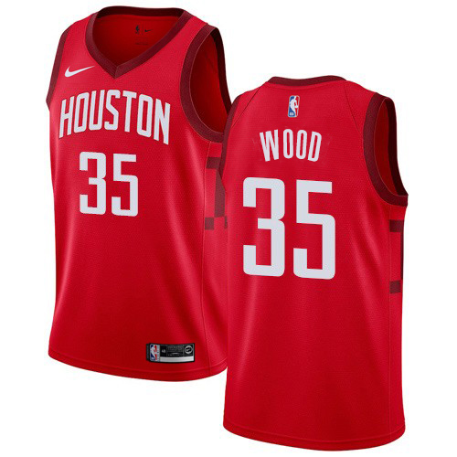 Durable HOU NBA Swingman Jersey #35 Christian W. 2024 Earned - Red