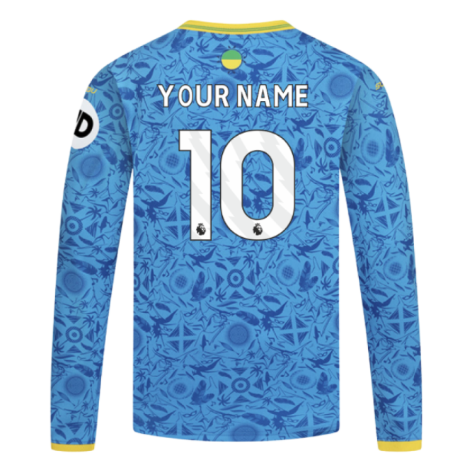 2025-2026 Wolves Long Sleeve Third Shirt (Kids) (Your Name)
