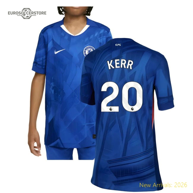 Chelsea 2024-25 Home Fan Version For Kids (Kerr Soccer Jersey Gear