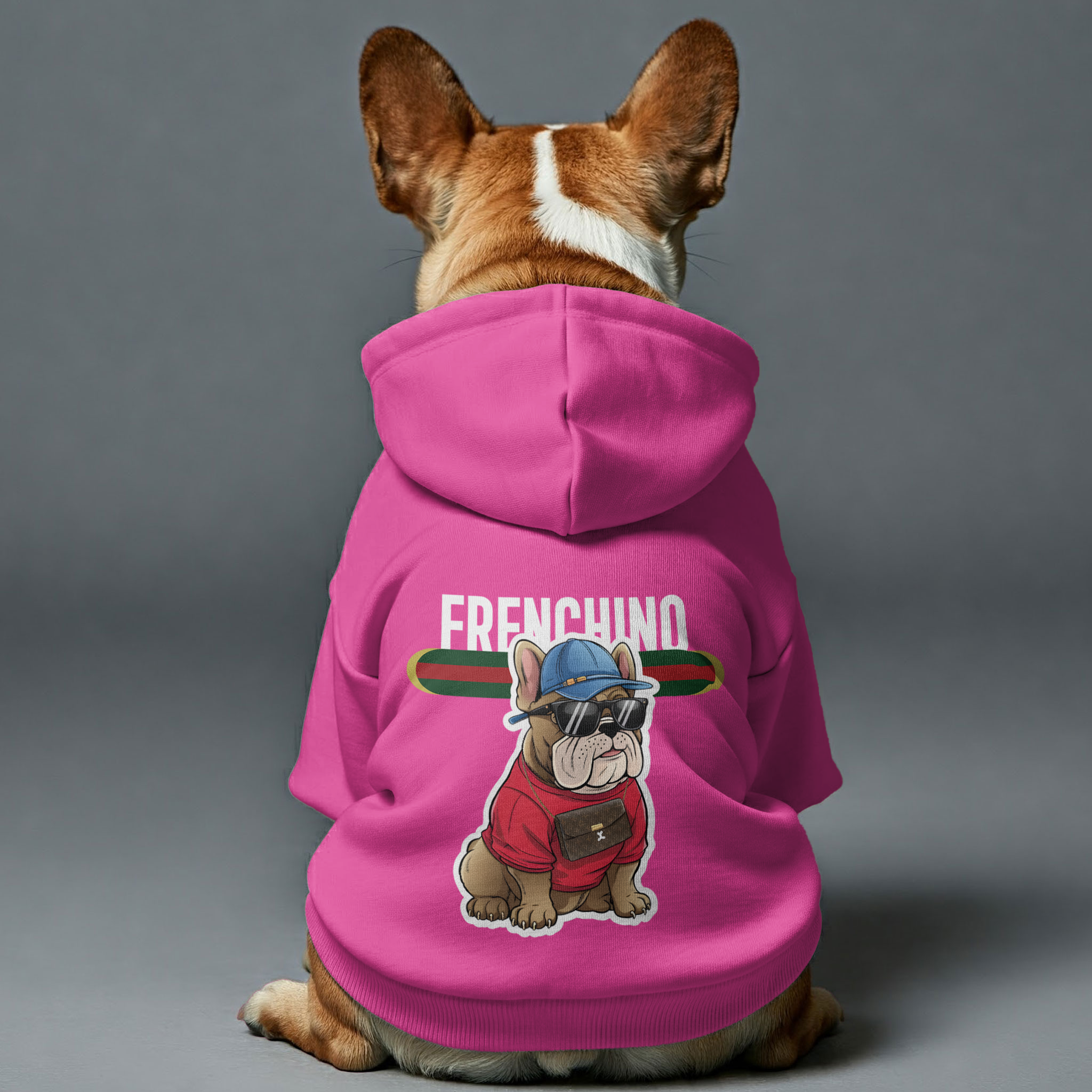 French Bulldog Frenchino Personalized French Bulldog Hoodies With
