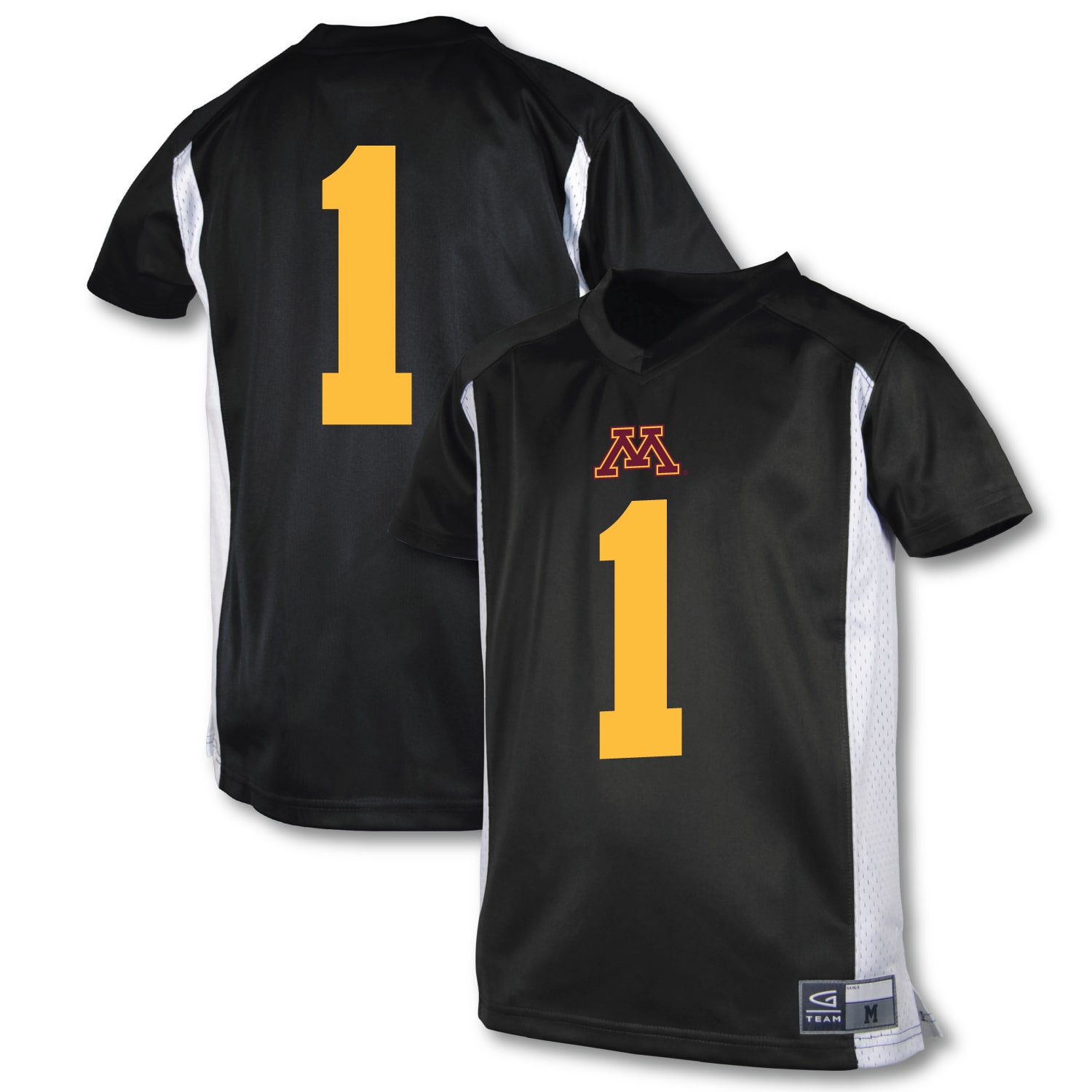 #1 Minnesota Golden Gophers Garb Youth Football Jersey - Black