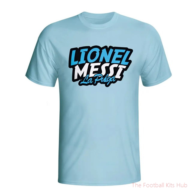 Lionel Messi Comic Book T-shirt (sky Blue) - Kids