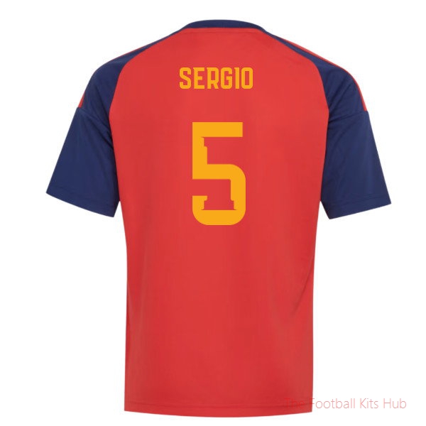 2026-2027 Spain Home Fan Jersey (Kids) (Sergio 5)