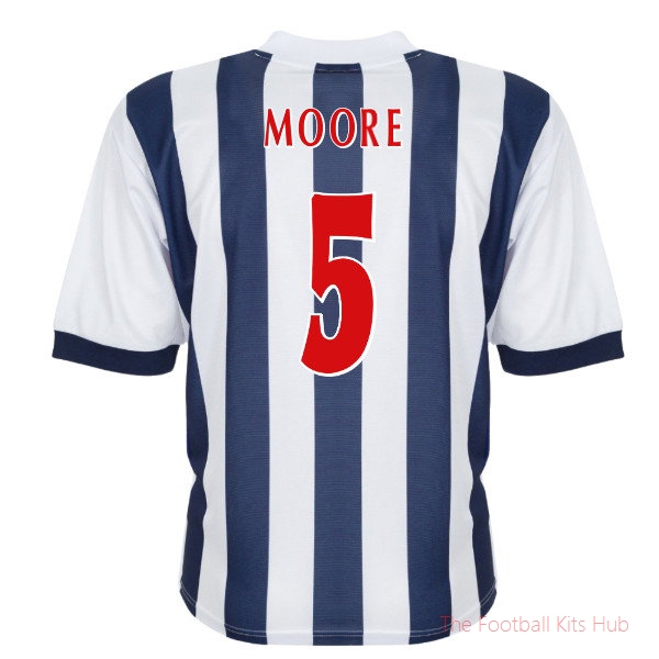 Football Team West Brom Home 2002-2003 Jersey (Moore 5)