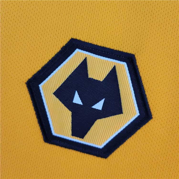 Moisture Wicking Wolverhampton Wanderers 2223 Home Yellow Soccer