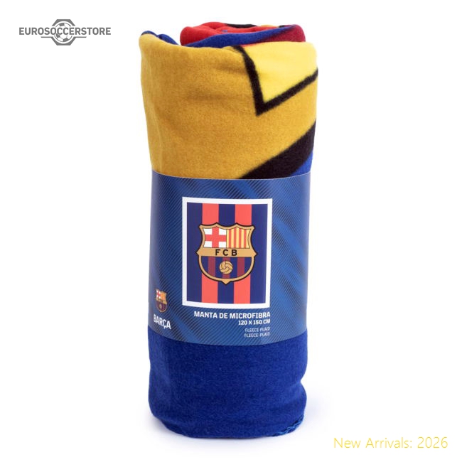 Genuine Supporter Fc Barcelona Logo Fleece Blanket