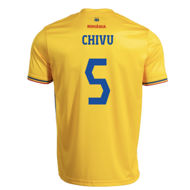 2025-2026 Romania Home Replica Shirt (Kids) (Chivu 5) Premium