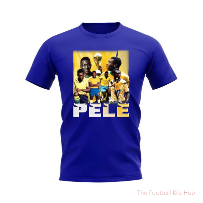 Men Pele Bootleg T-Shirt (Blue)