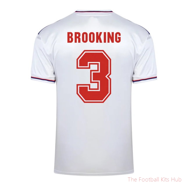 Score Draw England World Cup 1982 Home Shirt (Brooking 3)