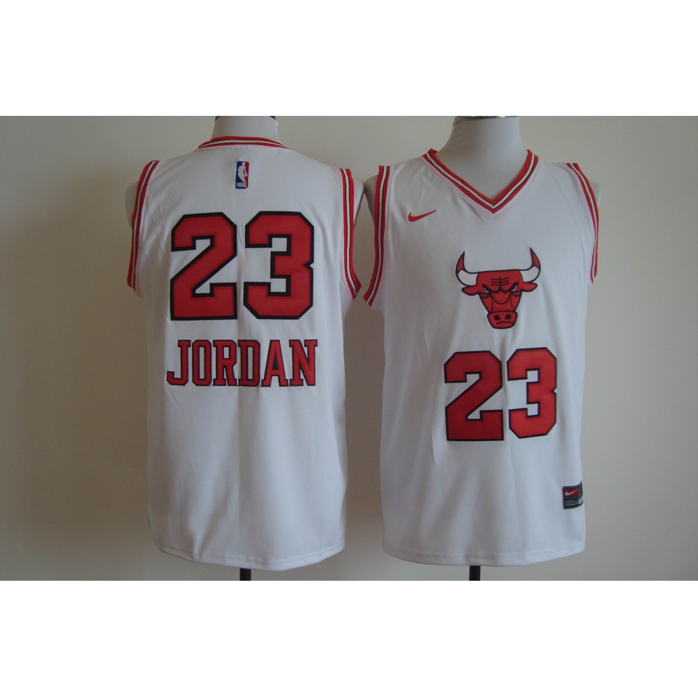 Chicago Bulls 23 White Jersey - - Fan Favorite