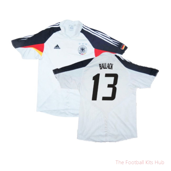 Germany 2004-06 Home Shirt ((Excellent) XL) (Ballack 13)
