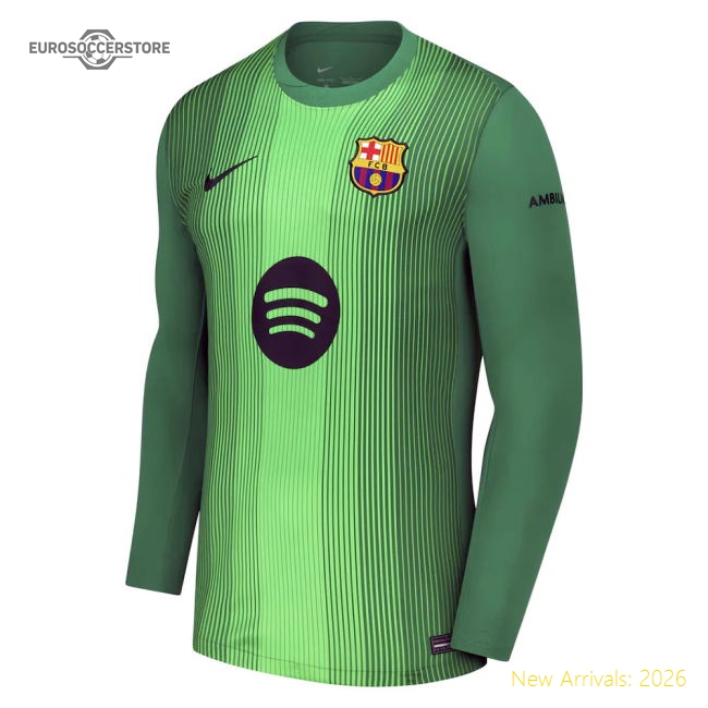 Outstanding 2025-2026 Blaugrana Home Goalkeeper Shirt (green)
