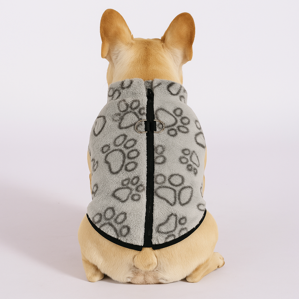 French Bulldog Frenchie Winter Sweater – Comfy Fleece Dog Jacket With