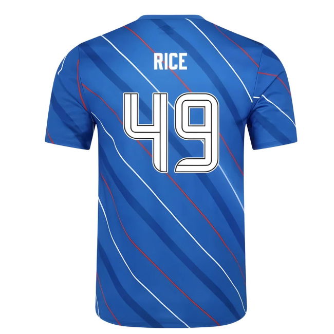 High Performance Proud Light Blues Rice #49 Updated Design Jersey