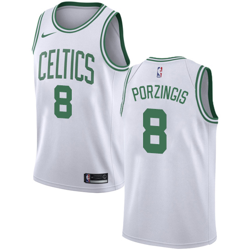 Celtics Kristaps Porzingis #8 Official 2024 Icon NBA Swingman Jersey
