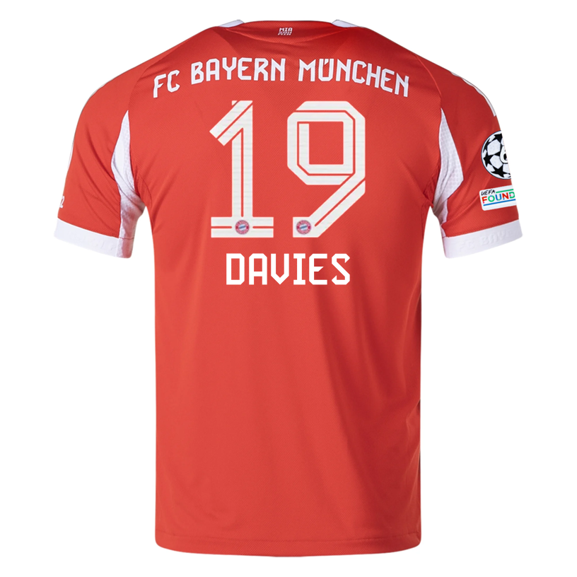 Bayern Munich Davies 2025-2026 UCL Home Jersey – Authentic Shirt