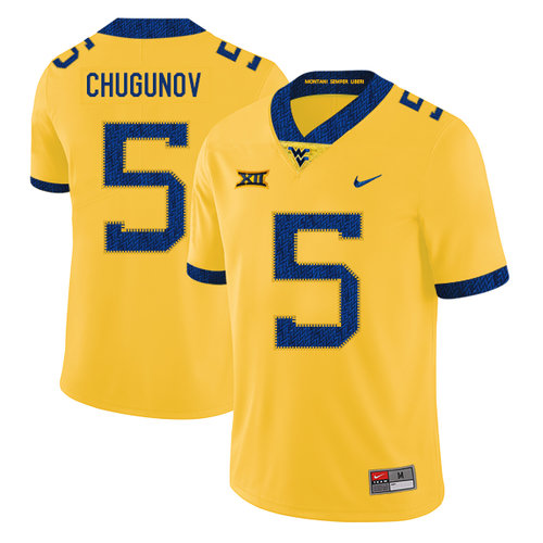 Men's None Yellow 2024 college football Chris Chugunov #5 premium