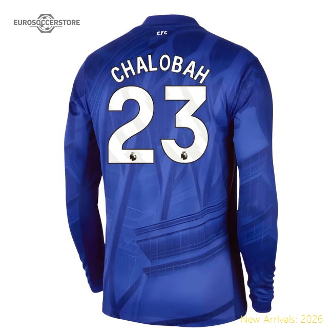 Authentic 2025-2026 Chelsea Home Long Sleeve Shirt (chalobah 23)
