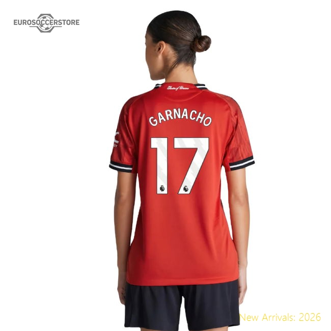 2025-2026 Man Utd Home Soccer Shirt (Womens) (Garnacho 17)