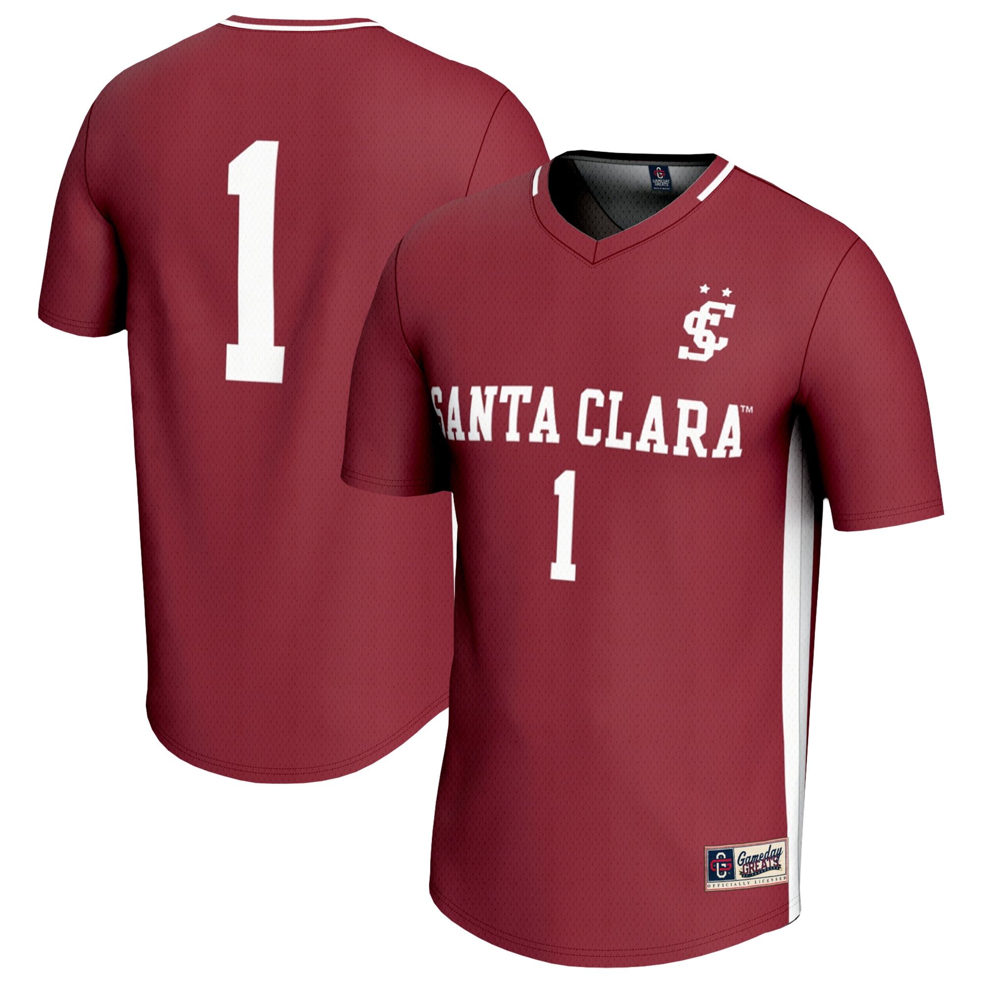 [JED] Women's Santa Clara Broncos GameDay Greats Lightweight Soccer Fashion Jersey - Maroon