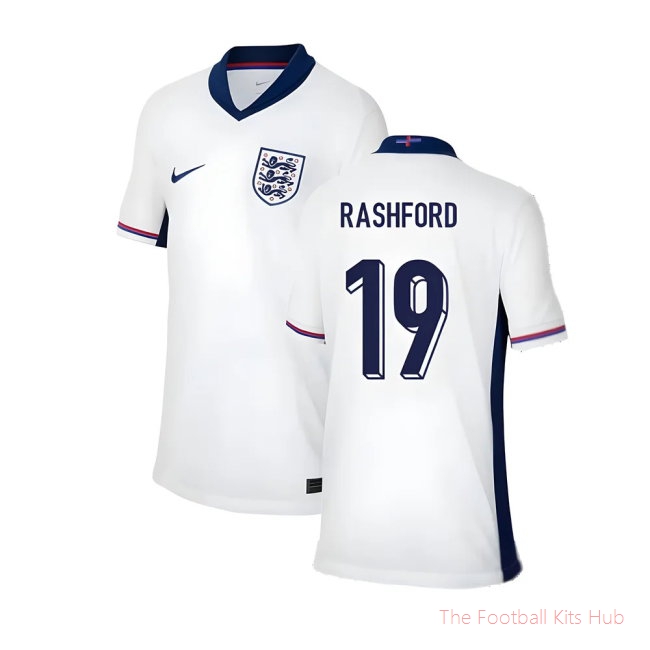 2024-2025 England Home Shirt (Kids) (Rashford 19)