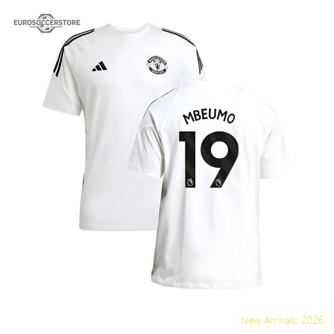 2025-2026 Man Utd Training Tee (white) (mbeumo 19) - Excellent Value