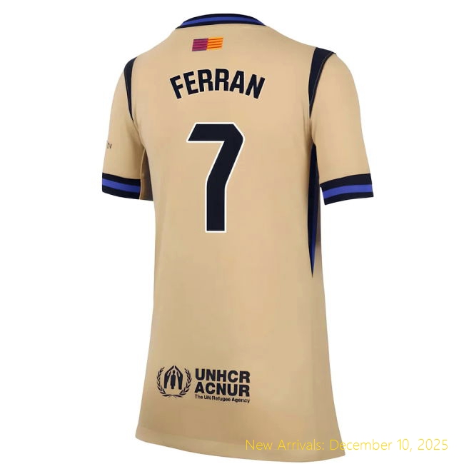 2025-2026 Barcelona Barca Official Away Shirt (Kids) (Ferran 7)