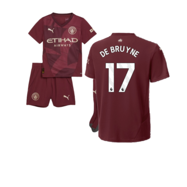 2024-2025 Man City Third Mini Kit (De Bruyne 17) (Collector's Item)